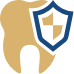 tooth with shield icon
